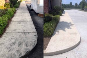 pressure wash sidewalk